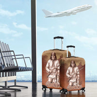 Geronimo Native American Luggage Cover Rifle and Desert Landscape Native American Warrior - Wonder Print Shop