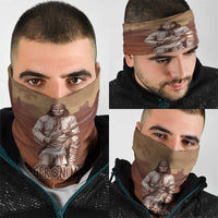 Geronimo Native American Neck Gaiter Rifle and Desert Landscape Native American Warrior - Wonder Print Shop