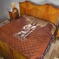 Geronimo Native American Quilt Rifle and Desert Landscape Native American Warrior - Wonder Print Shop