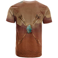 Geronimo Native American T Shirt Rifle and Desert Landscape Native American Warrior - Wonder Print Shop