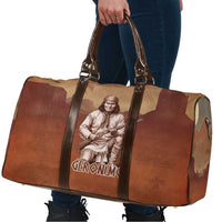 Geronimo Native American Travel Bag Rifle and Desert Landscape Native American Warrior - Wonder Print Shop