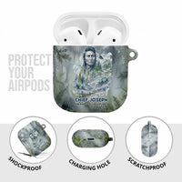 Chief Joseph Native American AirPods Case Tribal Heart Symbol Inspirational Quote Will Fight No More Forever - Wonder Print Shop