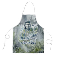 Chief Joseph Native American Apron Tribal Heart Symbol Inspirational Quote Will Fight No More Forever - Wonder Print Shop