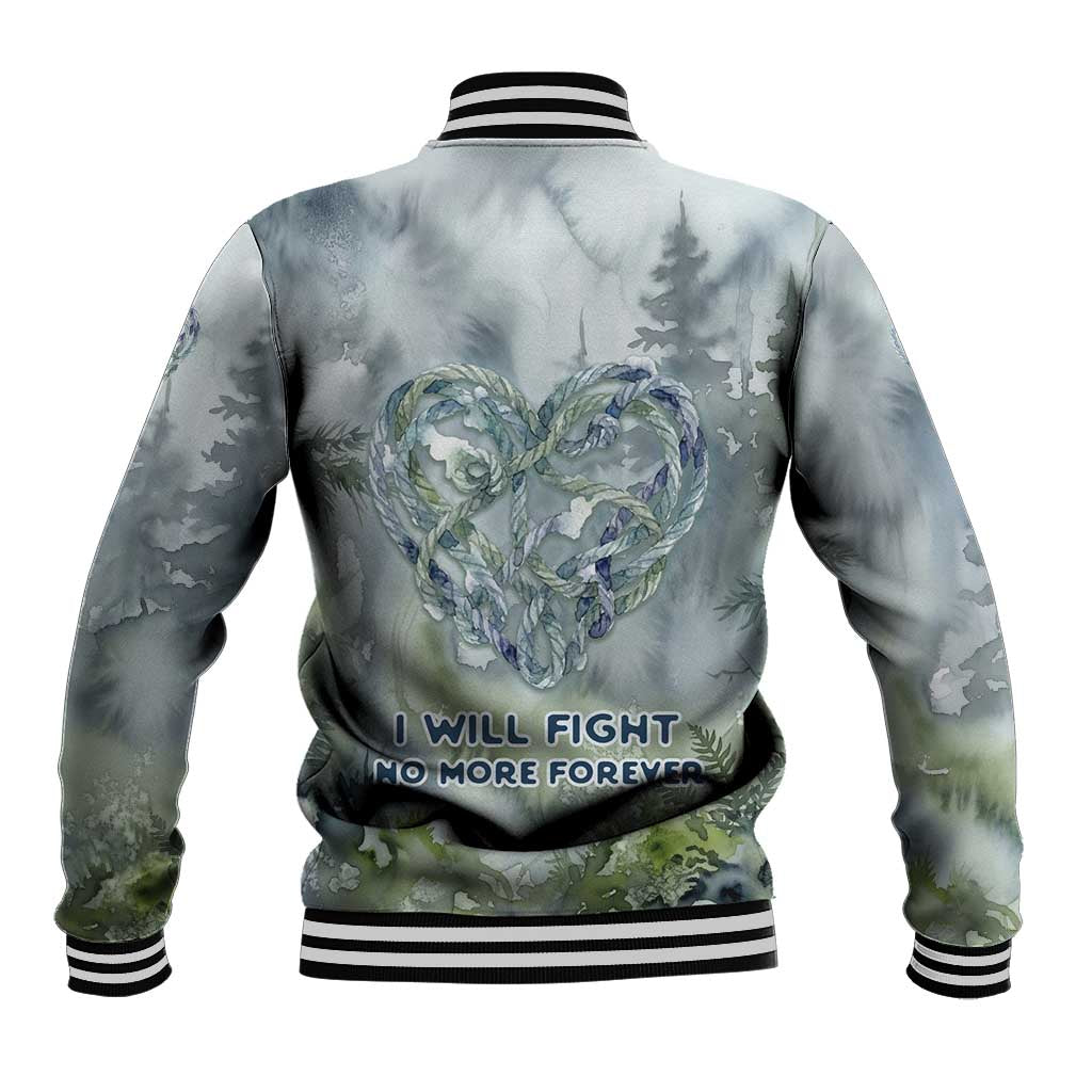 Chief Joseph Native American Baseball Jacket Tribal Heart Symbol Inspirational Quote Will Fight No More Forever - Wonder Print Shop