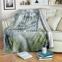 Chief Joseph Native American Blanket Tribal Heart Symbol Inspirational Quote Will Fight No More Forever - Wonder Print Shop