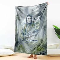 Chief Joseph Native American Blanket Tribal Heart Symbol Inspirational Quote Will Fight No More Forever - Wonder Print Shop