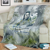 Chief Joseph Native American Blanket Tribal Heart Symbol Inspirational Quote Will Fight No More Forever - Wonder Print Shop