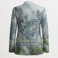 Chief Joseph Native American Blazer Tribal Heart Symbol Inspirational Quote Will Fight No More Forever - Wonder Print Shop