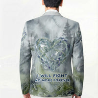 Chief Joseph Native American Blazer Tribal Heart Symbol Inspirational Quote Will Fight No More Forever - Wonder Print Shop