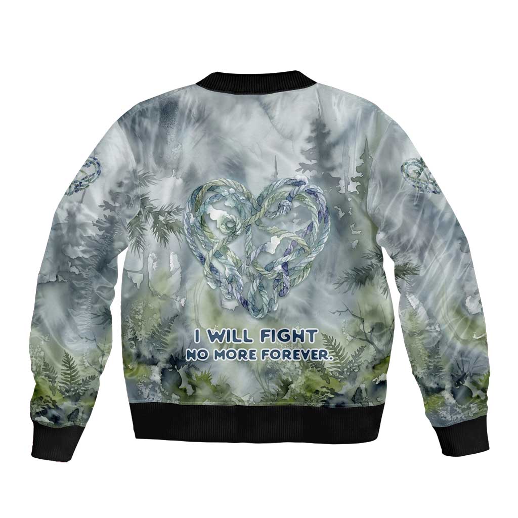 Chief Joseph Native American Bomber Jacket Tribal Heart Symbol Inspirational Quote Will Fight No More Forever - Wonder Print Shop