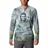 Chief Joseph Native American Button Sweatshirt Tribal Heart Symbol Inspirational Quote Will Fight No More Forever - Wonder Print Shop