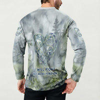 Chief Joseph Native American Button Sweatshirt Tribal Heart Symbol Inspirational Quote Will Fight No More Forever - Wonder Print Shop