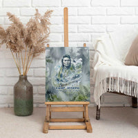 Chief Joseph Native American Canvas Wall Art Tribal Heart Symbol Inspirational Quote Will Fight No More Forever - Wonder Print Shop
