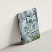 Chief Joseph Native American Canvas Wall Art Tribal Heart Symbol Inspirational Quote Will Fight No More Forever - Wonder Print Shop