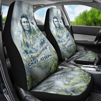 Chief Joseph Native American Car Seat Cover Tribal Heart Symbol Inspirational Quote Will Fight No More Forever - Wonder Print Shop