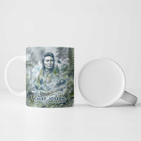 Chief Joseph Native American Ceramic Mug Tribal Heart Symbol Inspirational Quote Will Fight No More Forever - Wonder Print Shop