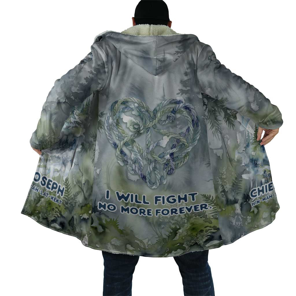 Chief Joseph Native American Cloak Tribal Heart Symbol Inspirational Quote Will Fight No More Forever - Wonder Print Shop