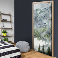 Chief Joseph Native American Door Cover Tribal Heart Symbol Inspirational Quote Will Fight No More Forever - Wonder Print Shop