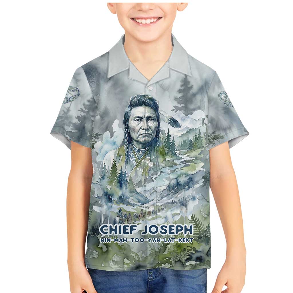 Chief Joseph Native American Family Matching Mermaid Dress and Hawaiian Shirt Tribal Heart Symbol Inspirational Quote Will Fight No More Forever - Wonder Print Shop