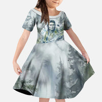 Chief Joseph Native American Family Matching Off The Shoulder Long Sleeve Dress and Hawaiian Shirt Tribal Heart Symbol Inspirational Quote Will Fight No More Forever - Wonder Print Shop