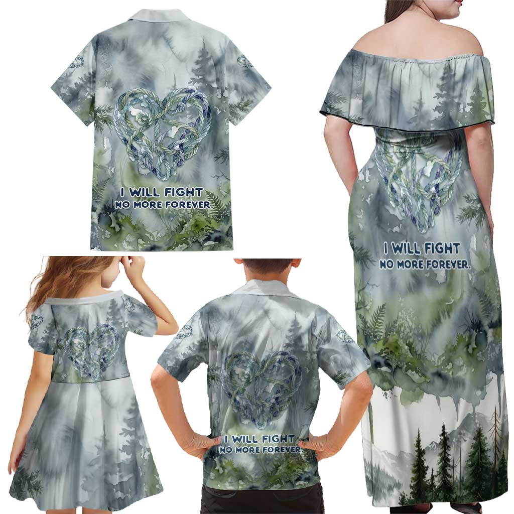 Chief Joseph Native American Family Matching Off Shoulder Maxi Dress and Hawaiian Shirt Tribal Heart Symbol Inspirational Quote Will Fight No More Forever - Wonder Print Shop