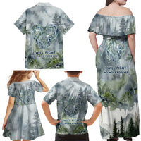 Chief Joseph Native American Family Matching Off Shoulder Maxi Dress and Hawaiian Shirt Tribal Heart Symbol Inspirational Quote Will Fight No More Forever - Wonder Print Shop