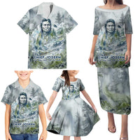 Chief Joseph Native American Family Matching Puletasi and Hawaiian Shirt Tribal Heart Symbol Inspirational Quote Will Fight No More Forever - Wonder Print Shop