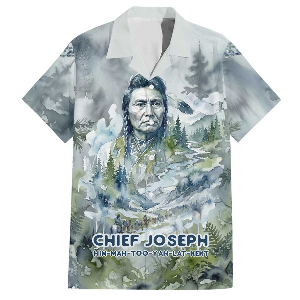 Chief Joseph Native American Hawaiian Shirt Tribal Heart Symbol Inspirational Quote Will Fight No More Forever - Wonder Print Shop
