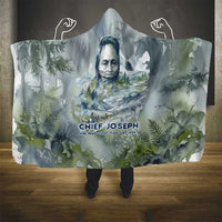 Chief Joseph Native American Hooded Blanket Tribal Heart Symbol Inspirational Quote Will Fight No More Forever - Wonder Print Shop