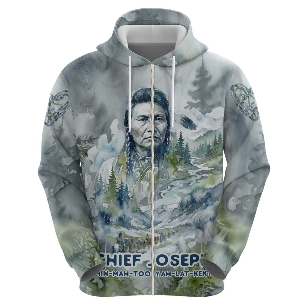 Chief Joseph Native American Hoodie Tribal Heart Symbol Inspirational Quote Will Fight No More Forever - Wonder Print Shop