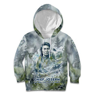 Chief Joseph Native American Kid Hoodie Tribal Heart Symbol Inspirational Quote Will Fight No More Forever - Wonder Print Shop