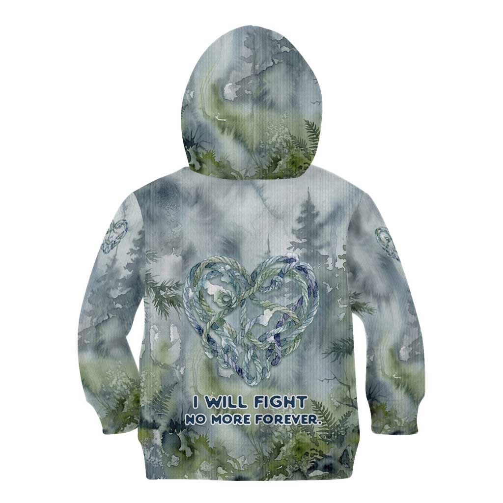 Chief Joseph Native American Kid Hoodie Tribal Heart Symbol Inspirational Quote Will Fight No More Forever - Wonder Print Shop
