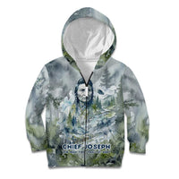 Chief Joseph Native American Kid Hoodie Tribal Heart Symbol Inspirational Quote Will Fight No More Forever - Wonder Print Shop