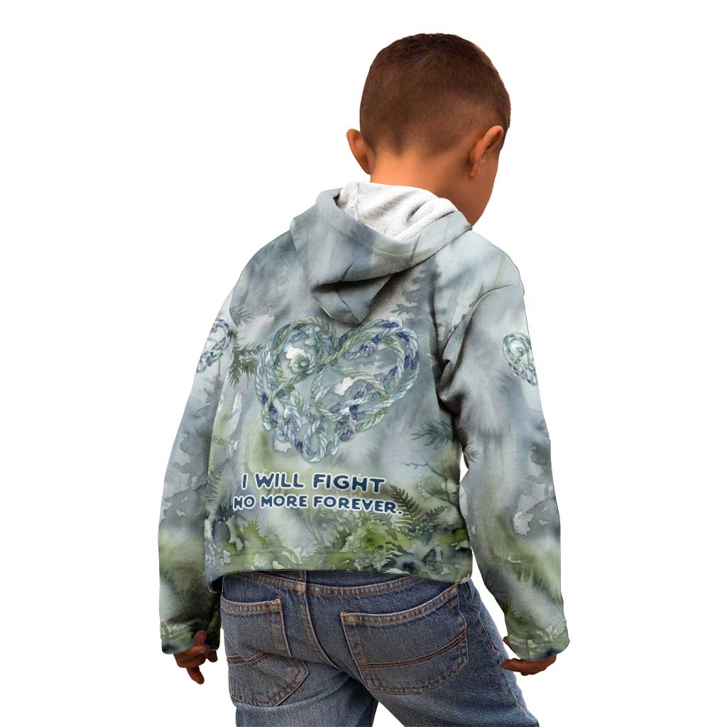 Chief Joseph Native American Kid Hoodie Tribal Heart Symbol Inspirational Quote Will Fight No More Forever - Wonder Print Shop