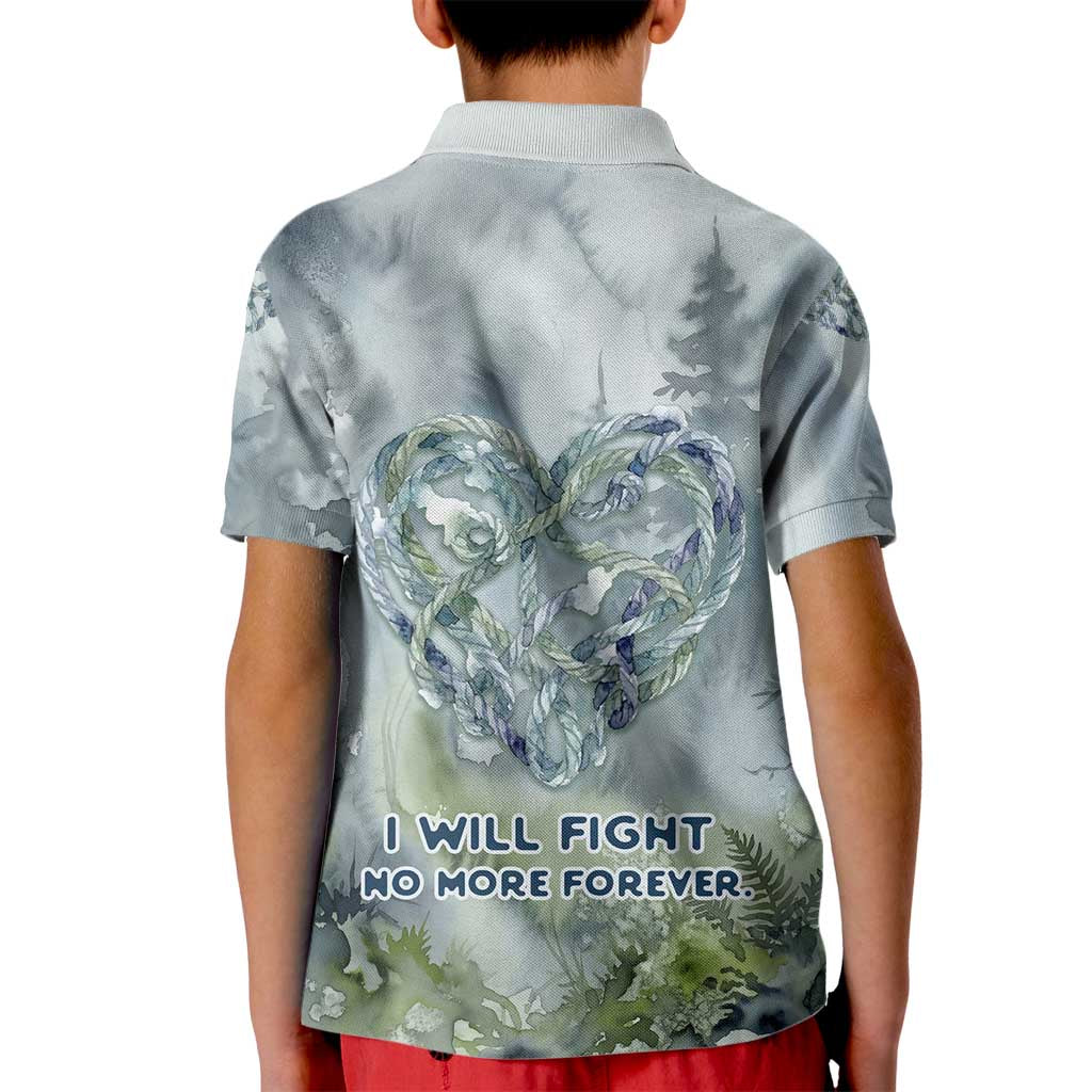 Chief Joseph Native American Kid Polo Shirt Tribal Heart Symbol Inspirational Quote Will Fight No More Forever - Wonder Print Shop