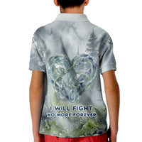 Chief Joseph Native American Kid Polo Shirt Tribal Heart Symbol Inspirational Quote Will Fight No More Forever - Wonder Print Shop