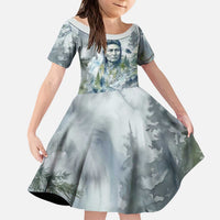Chief Joseph Native American Kid Short Sleeve Dress Tribal Heart Symbol Inspirational Quote Will Fight No More Forever - Wonder Print Shop