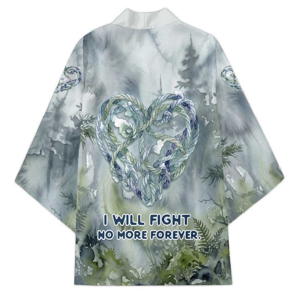 Chief Joseph Native American Kimono Tribal Heart Symbol Inspirational Quote Will Fight No More Forever - Wonder Print Shop