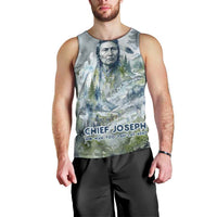 Chief Joseph Native American Men Tank Top Tribal Heart Symbol Inspirational Quote Will Fight No More Forever - Wonder Print Shop