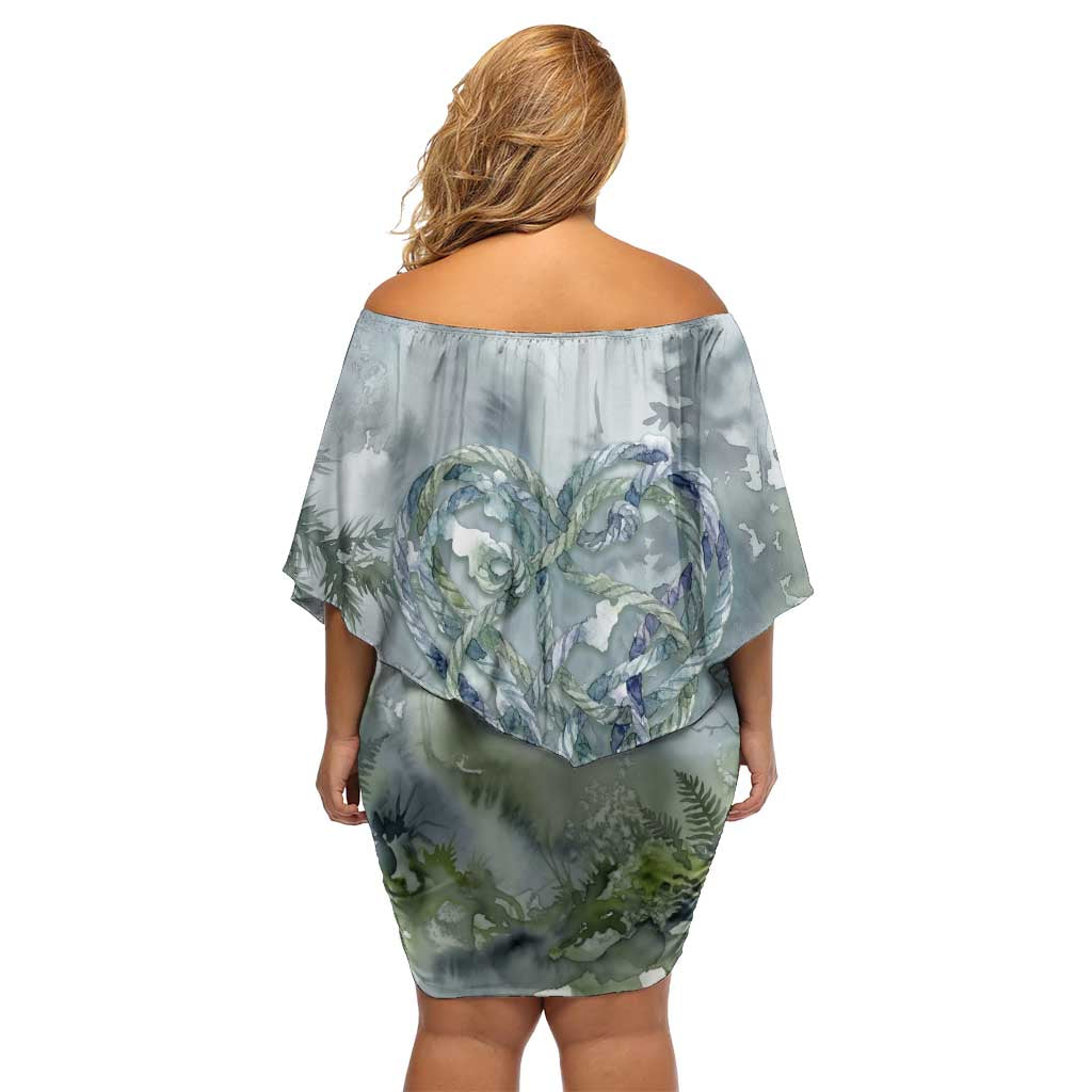 Chief Joseph Native American Off Shoulder Short Dress Tribal Heart Symbol Inspirational Quote Will Fight No More Forever - Wonder Print Shop