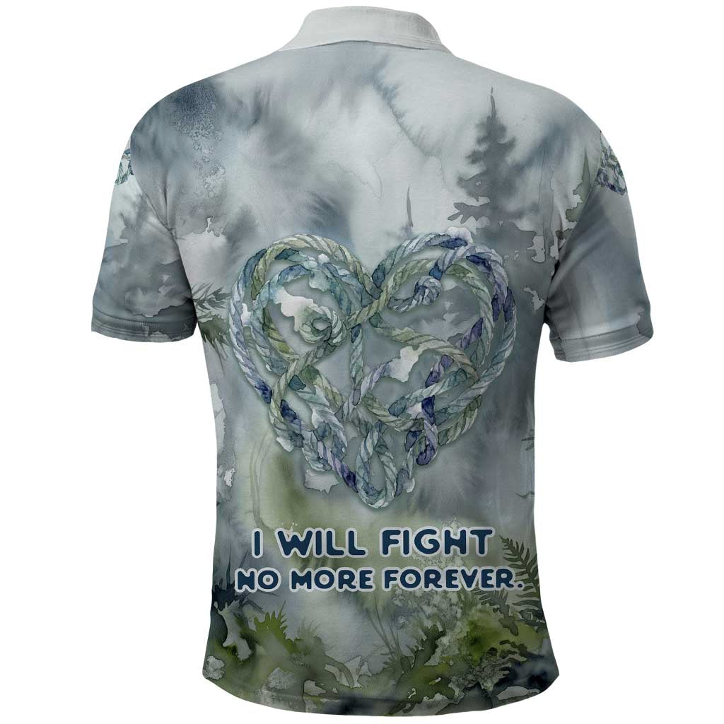 Chief Joseph Native American Polo Shirt Tribal Heart Symbol Inspirational Quote Will Fight No More Forever - Wonder Print Shop