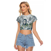 Chief Joseph Native American Raglan Cropped T Shirt Tribal Heart Symbol Inspirational Quote Will Fight No More Forever - Wonder Print Shop