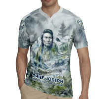 Chief Joseph Native American Rugby Jersey Tribal Heart Symbol Inspirational Quote Will Fight No More Forever - Wonder Print Shop