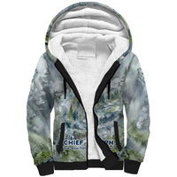 Chief Joseph Native American Sherpa Hoodie Tribal Heart Symbol Inspirational Quote Will Fight No More Forever - Wonder Print Shop