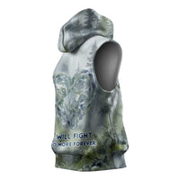 Chief Joseph Native American Sleeveless Hoodie Tribal Heart Symbol Inspirational Quote Will Fight No More Forever - Wonder Print Shop
