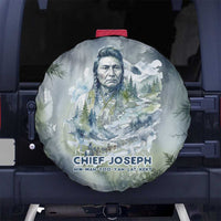Chief Joseph Native American Spare Tire Cover Tribal Heart Symbol Inspirational Quote Will Fight No More Forever - Wonder Print Shop