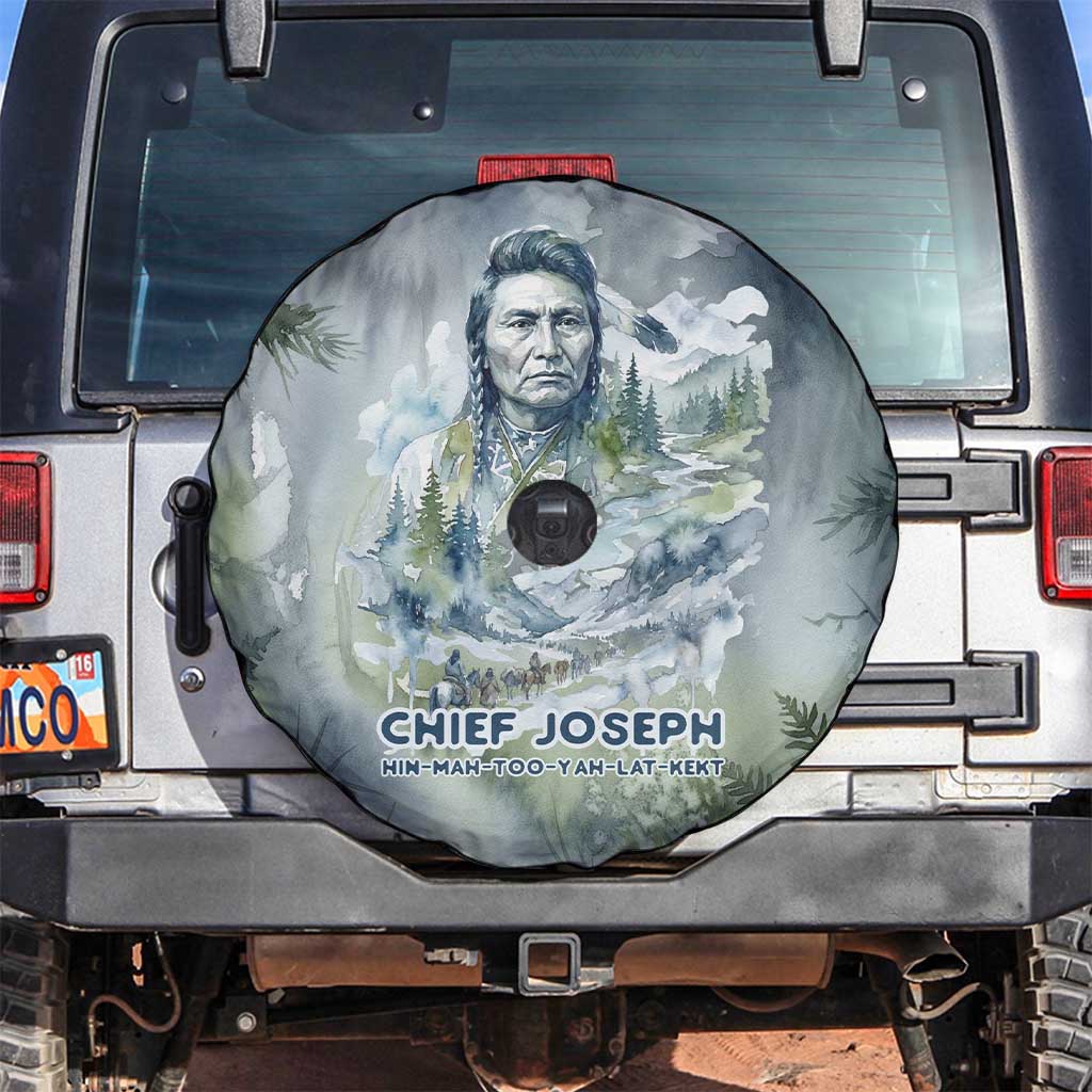 Chief Joseph Native American Spare Tire Cover Tribal Heart Symbol Inspirational Quote Will Fight No More Forever - Wonder Print Shop