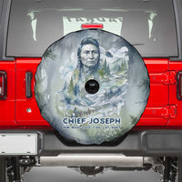 Chief Joseph Native American Spare Tire Cover Tribal Heart Symbol Inspirational Quote Will Fight No More Forever - Wonder Print Shop