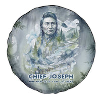 Chief Joseph Native American Spare Tire Cover Tribal Heart Symbol Inspirational Quote Will Fight No More Forever - Wonder Print Shop