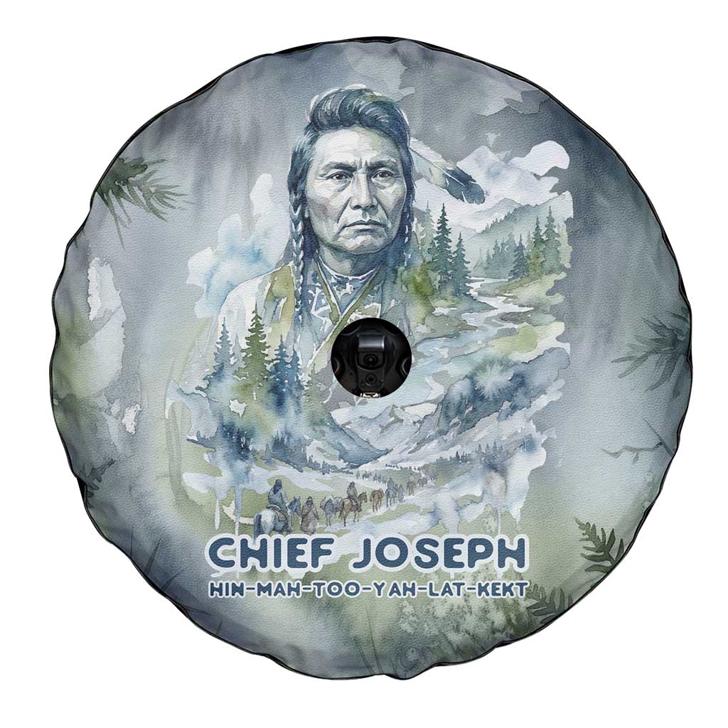 Chief Joseph Native American Spare Tire Cover Tribal Heart Symbol Inspirational Quote Will Fight No More Forever - Wonder Print Shop